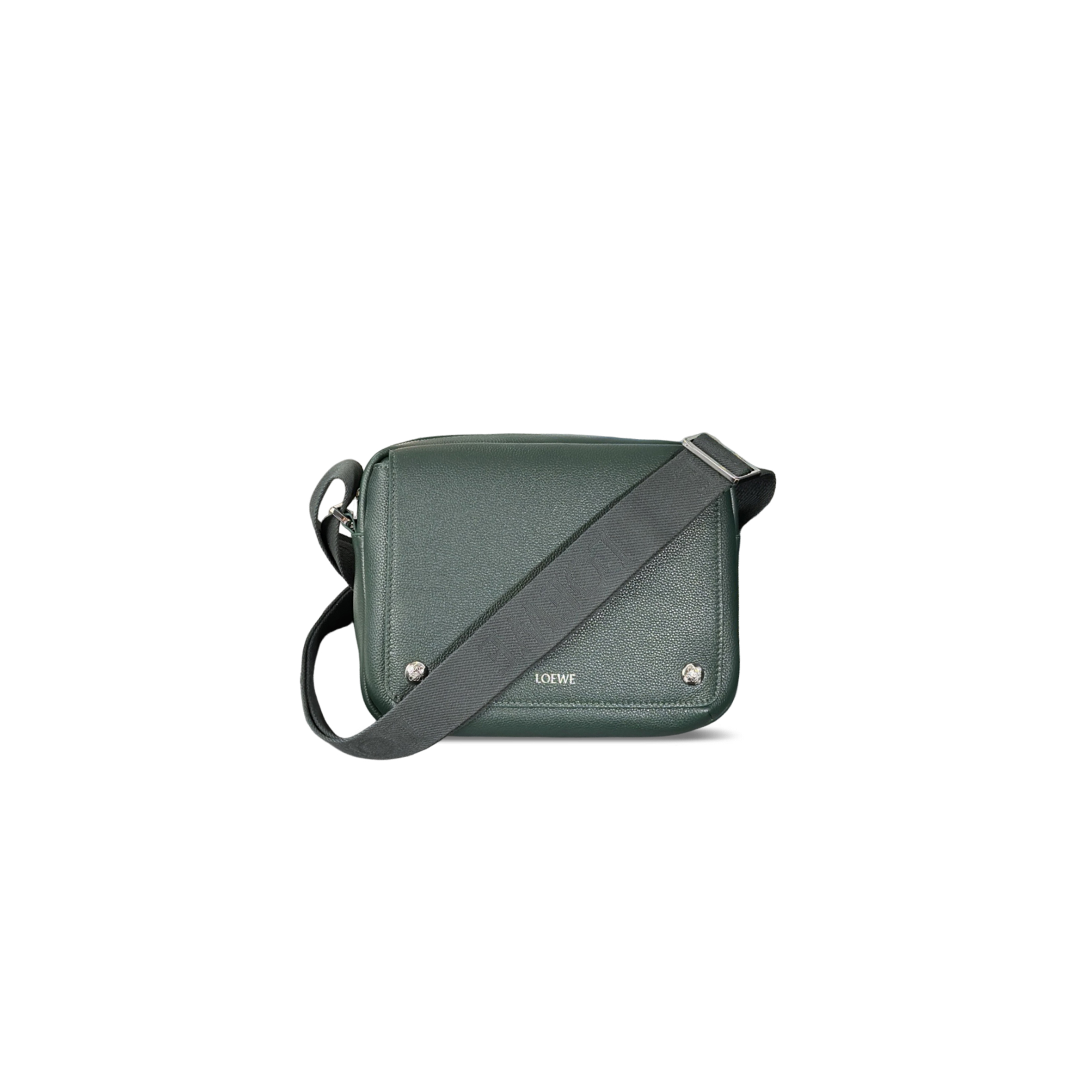 LOEWE MEDIUM PEBBLE MESSENGER BAG IN SUPPLE GRAINED CALFSKIN BANBA73X04 (23*18*9cm)